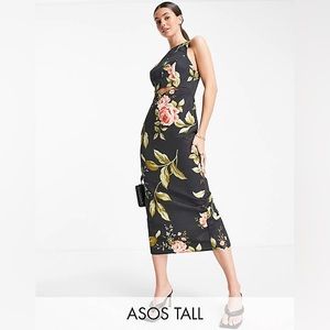 ASOS Design Structured Racer Midi Dress— TALL NWT